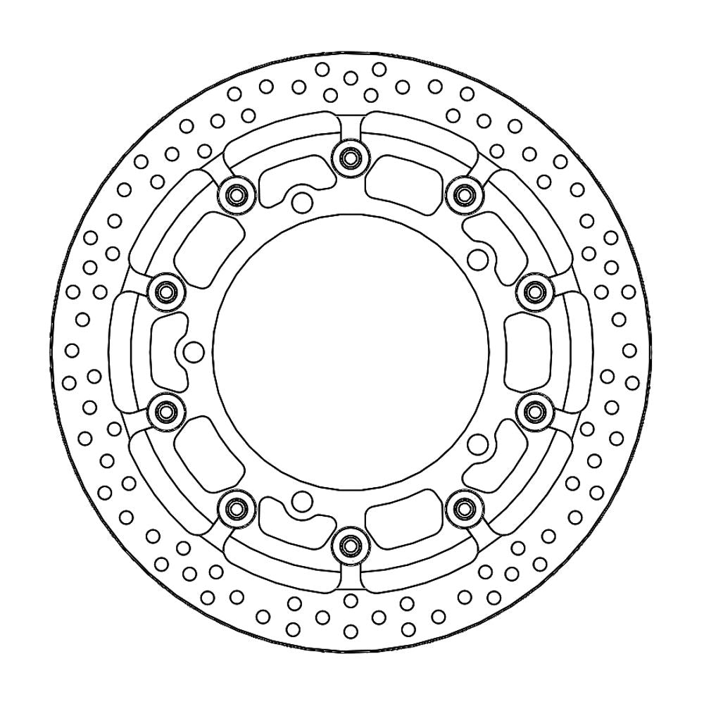 Brake Disc Road Prof. Halo - Floating - Front - Kawasaki: Z400 Ninja (t-floater 310x6.0x30mm) - Grafite Offroad