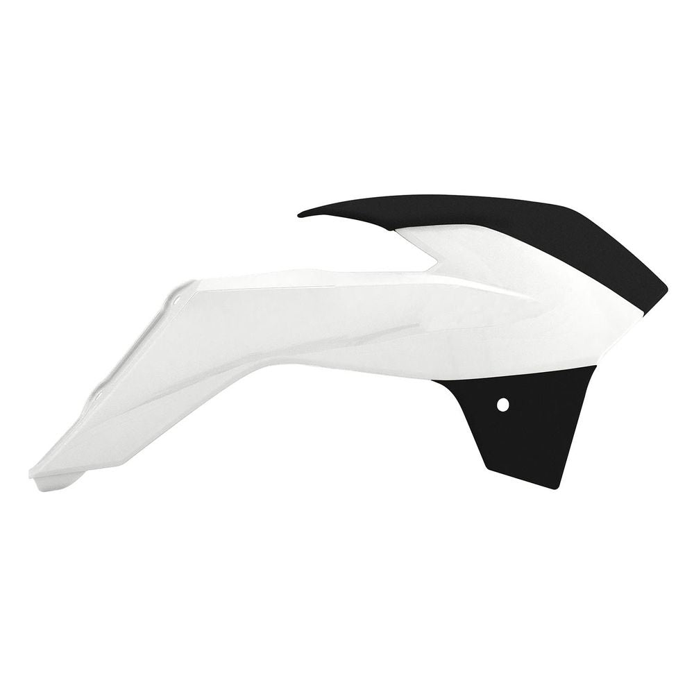 Radiator Scoops White-black Replica Ktm - Grafite Offroad