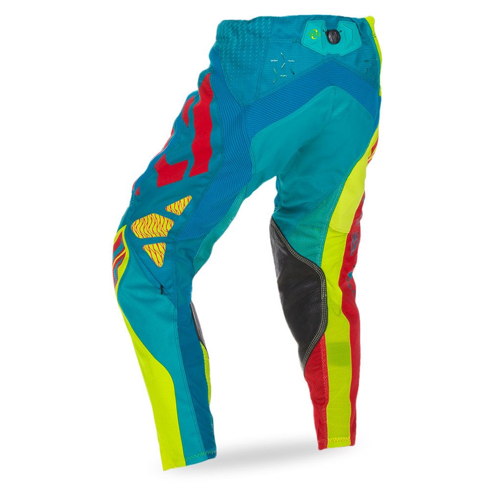 Fly Evo Pant Teal/hi-vis/red 34 - Grafite Offroad