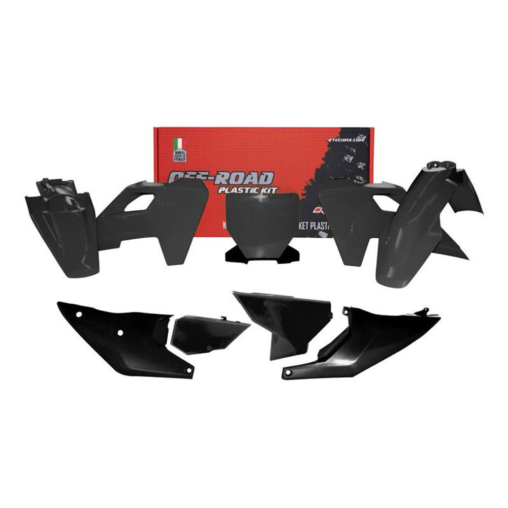 Full Plastic Kit 7 Pcs Husqvarna Tc Fc Black Color - Grafite Offroad