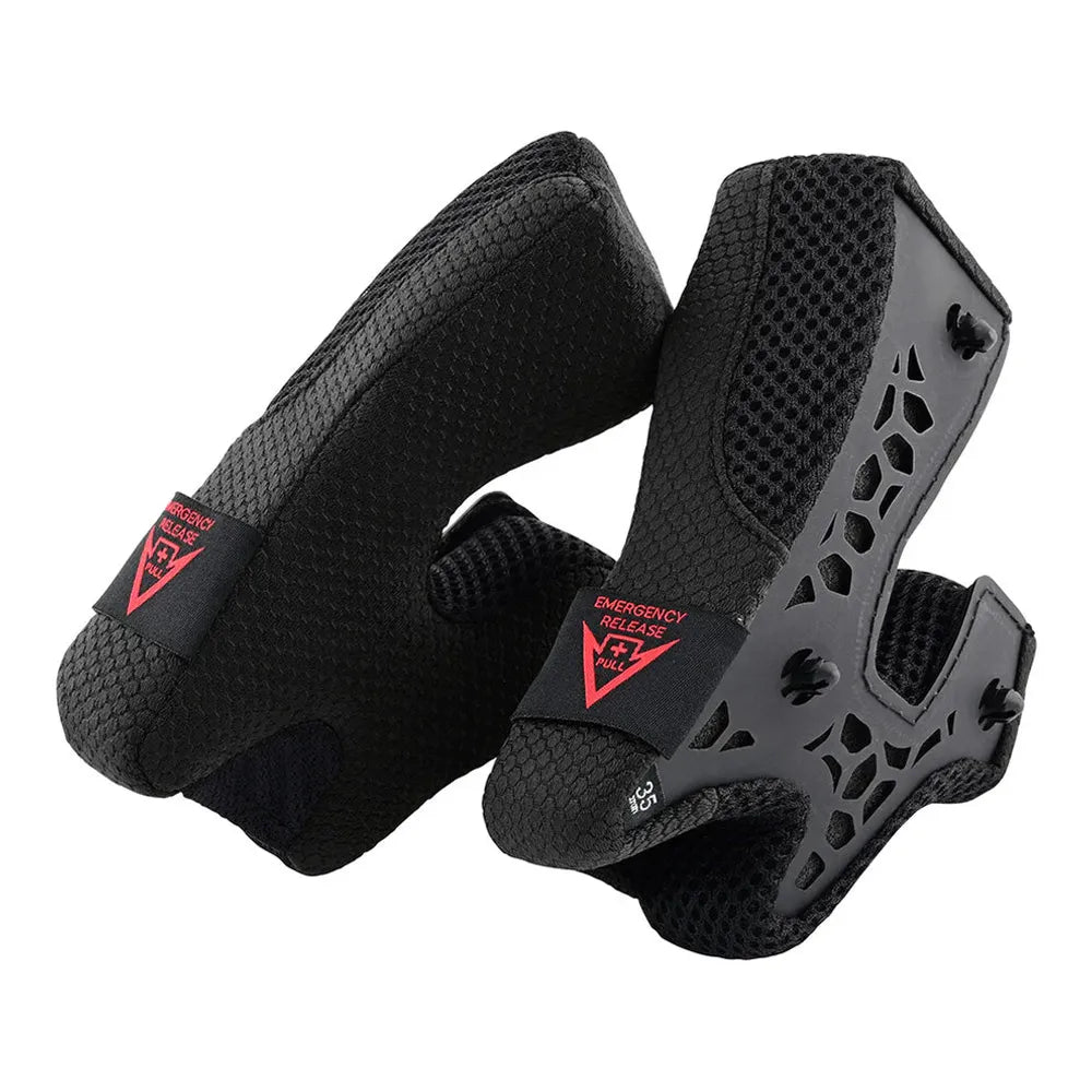 Se5 Composite Cheekpad Set - Solid - Nero - Black|2x Troy Lee Designs