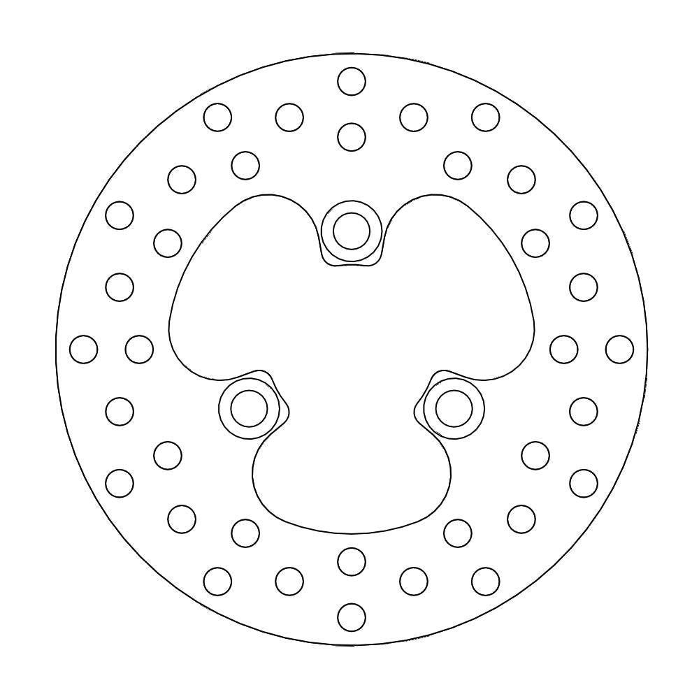 Brake Disc Atv Halo - Front - Suzuki: Lt230e/lt230/lt250/s, Lt400z, Kawasaki: Kfx400 - Grafite Offroad