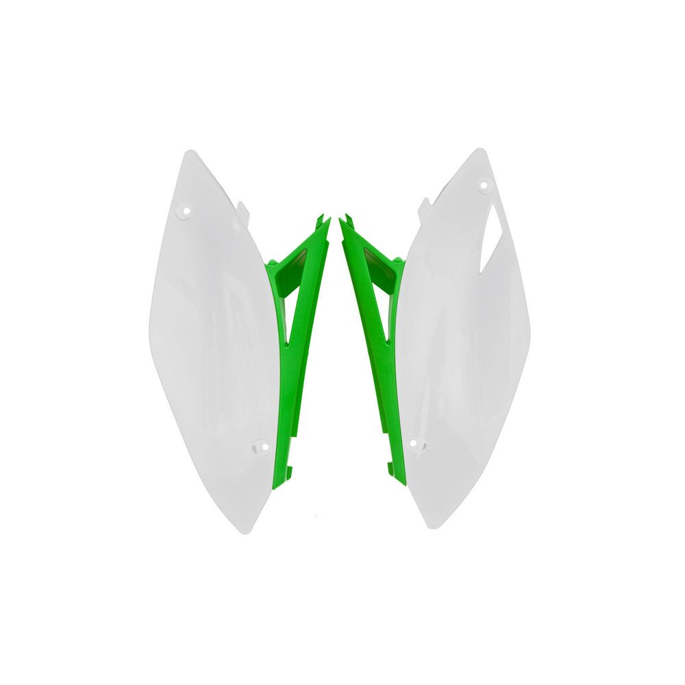 Side Panels White-kxf Green Replica Kawasaki - Grafite Offroad