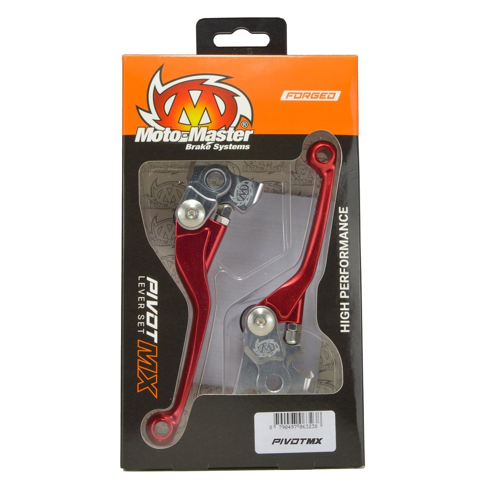 Mx Pivot Lever Set - Forged Red: Gasgas/husqvarna (braktec) - Grafite Offroad