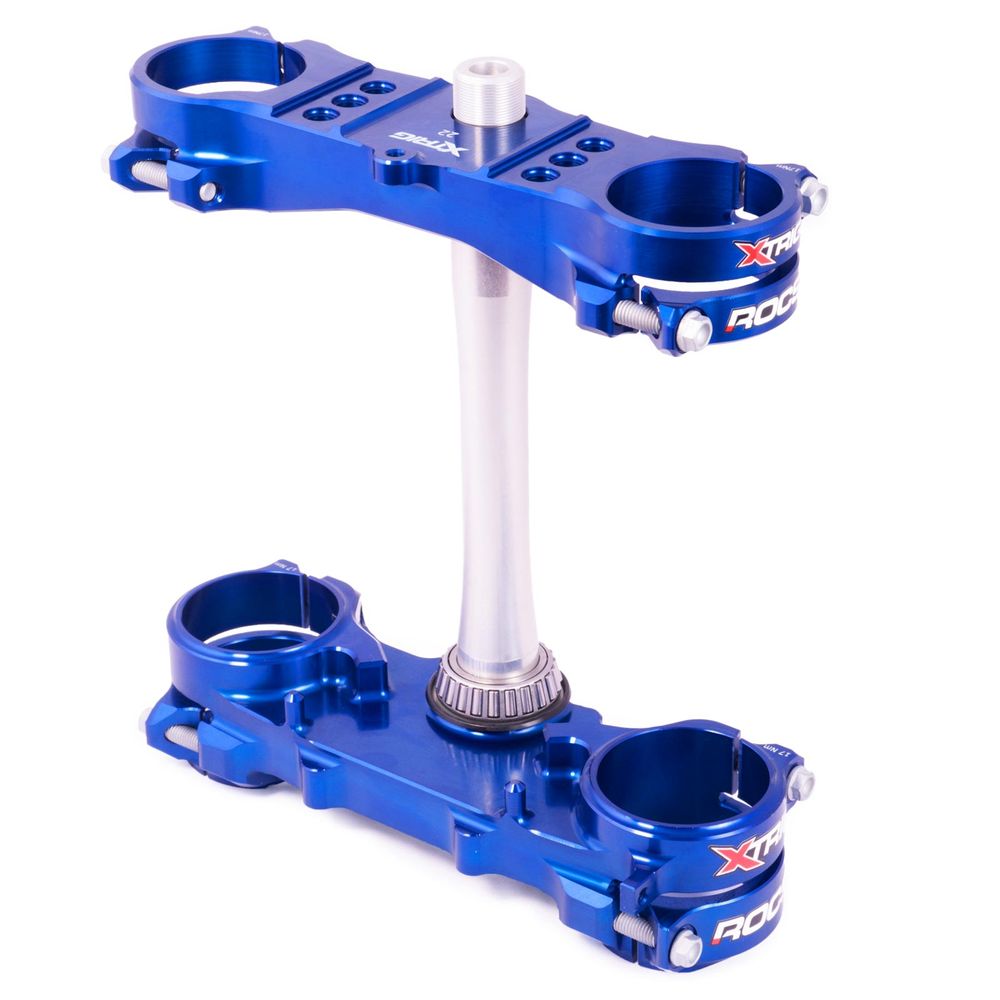 Xtrig Triple Clamp Rocs-tech Fixed Off-set 22mm Yamaha Yz250f Yz450f Blu - Grafite Offroad