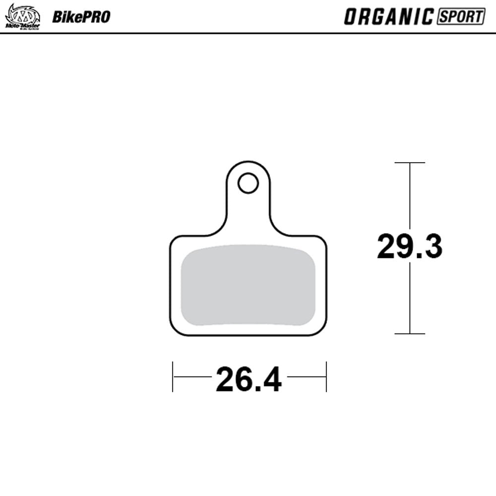 Brake Pads Bicycle Organic Sport: Shimano K Type - Grafite Offroad