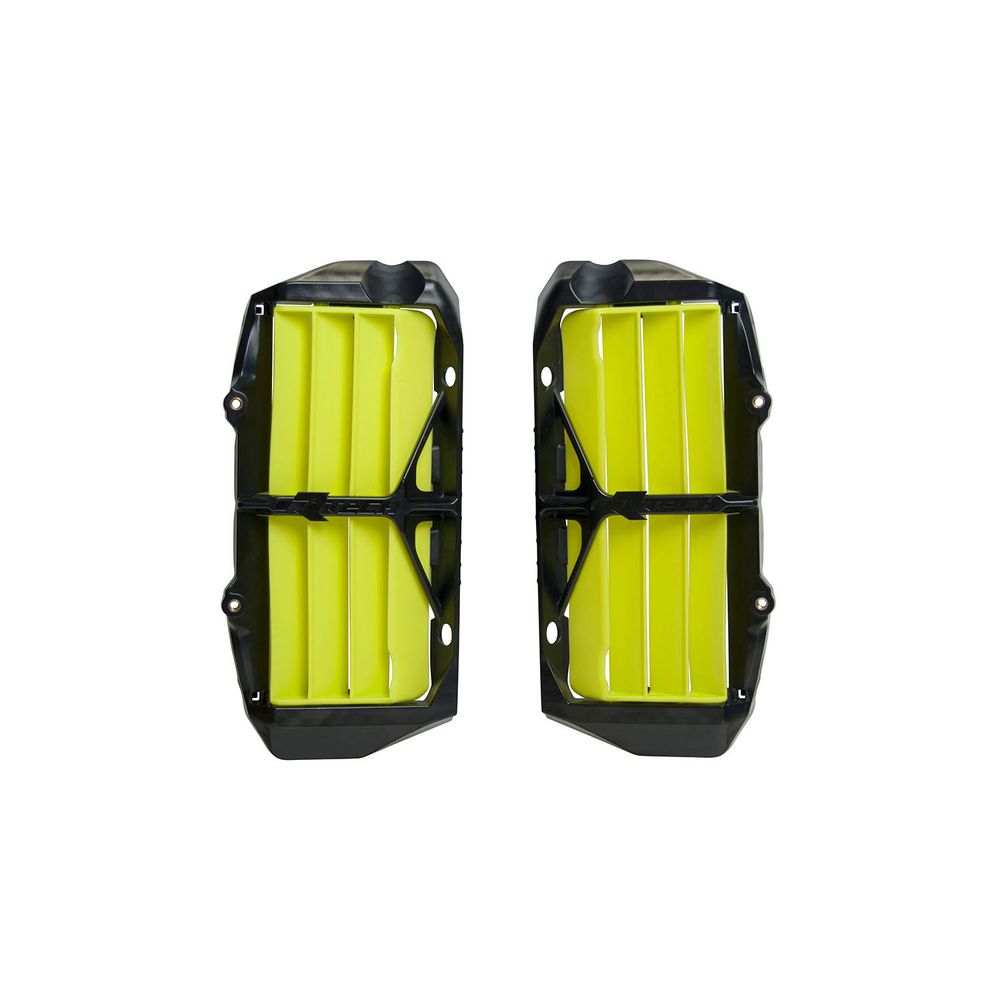 Oversize Reinforced Radiator Louvers Sx-dx Hsq Lemon Yellow Replica Husqvarna - Grafite Offroad