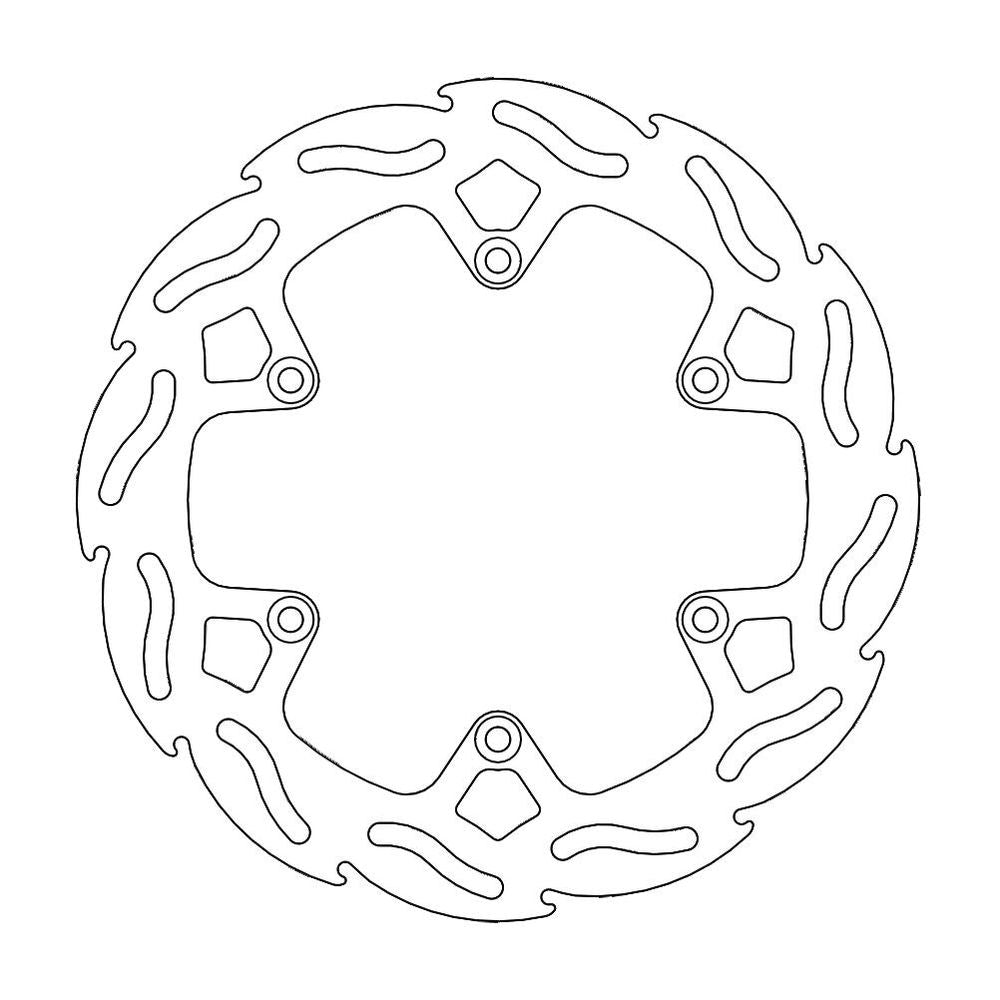 Brake Disc Off-road Flame - Rear - Ktm, Husqvarna - Grafite Offroad