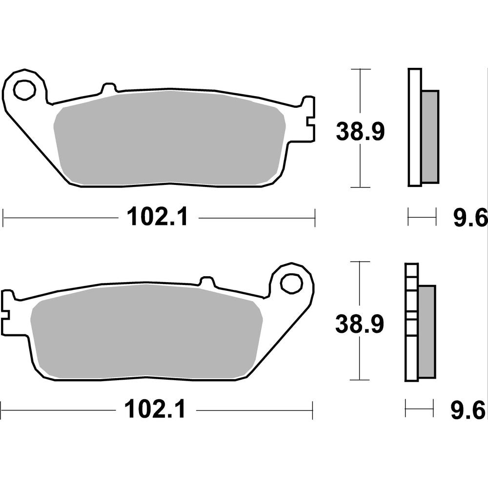Street Brake Pads | Organic Standard | Front - Ecer90