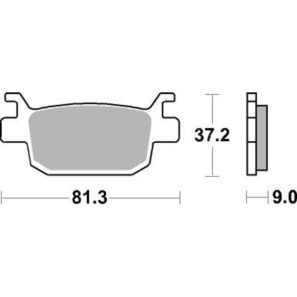 Scooter Brake Pads | Organic Standard | Rear - Ecer90