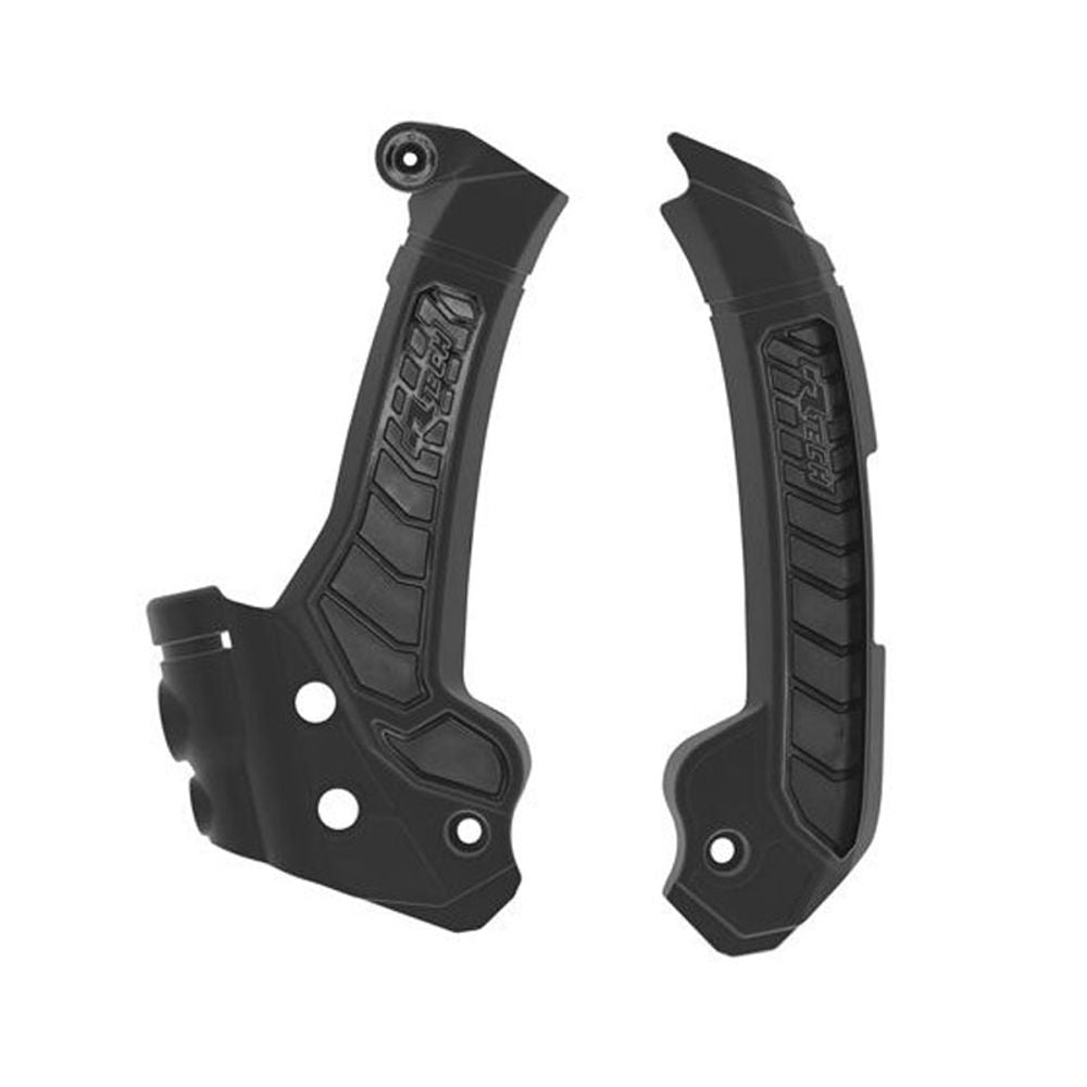 Plastic Frame Protectors Bi-material Black Replica Husqvarna - Grafite Offroad