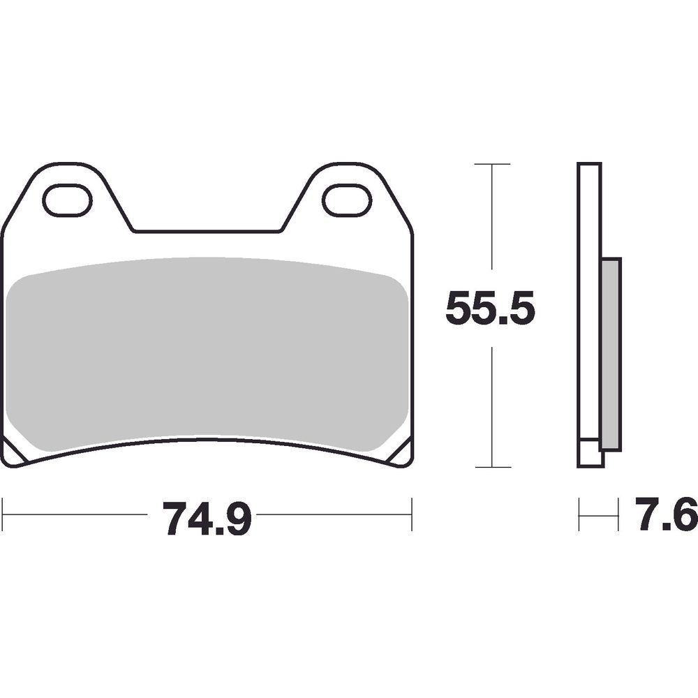 Street Brake Pads | Organic Standard | Front - Ecer90