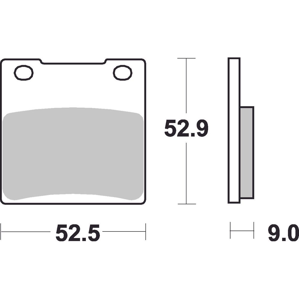 Street Brake Pads | Organic Standard | Rear - Ecer90