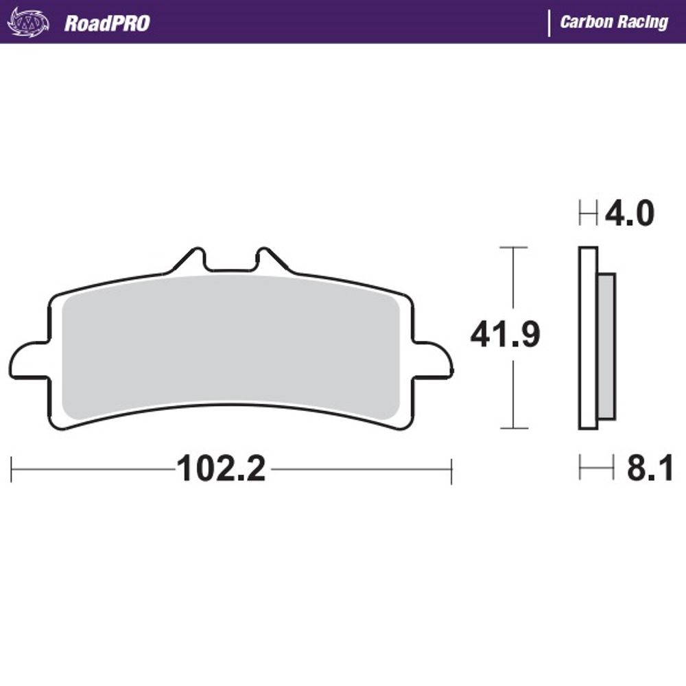 Brake Pads Roadpro Carbon Racing - Front - Grafite Offroad
