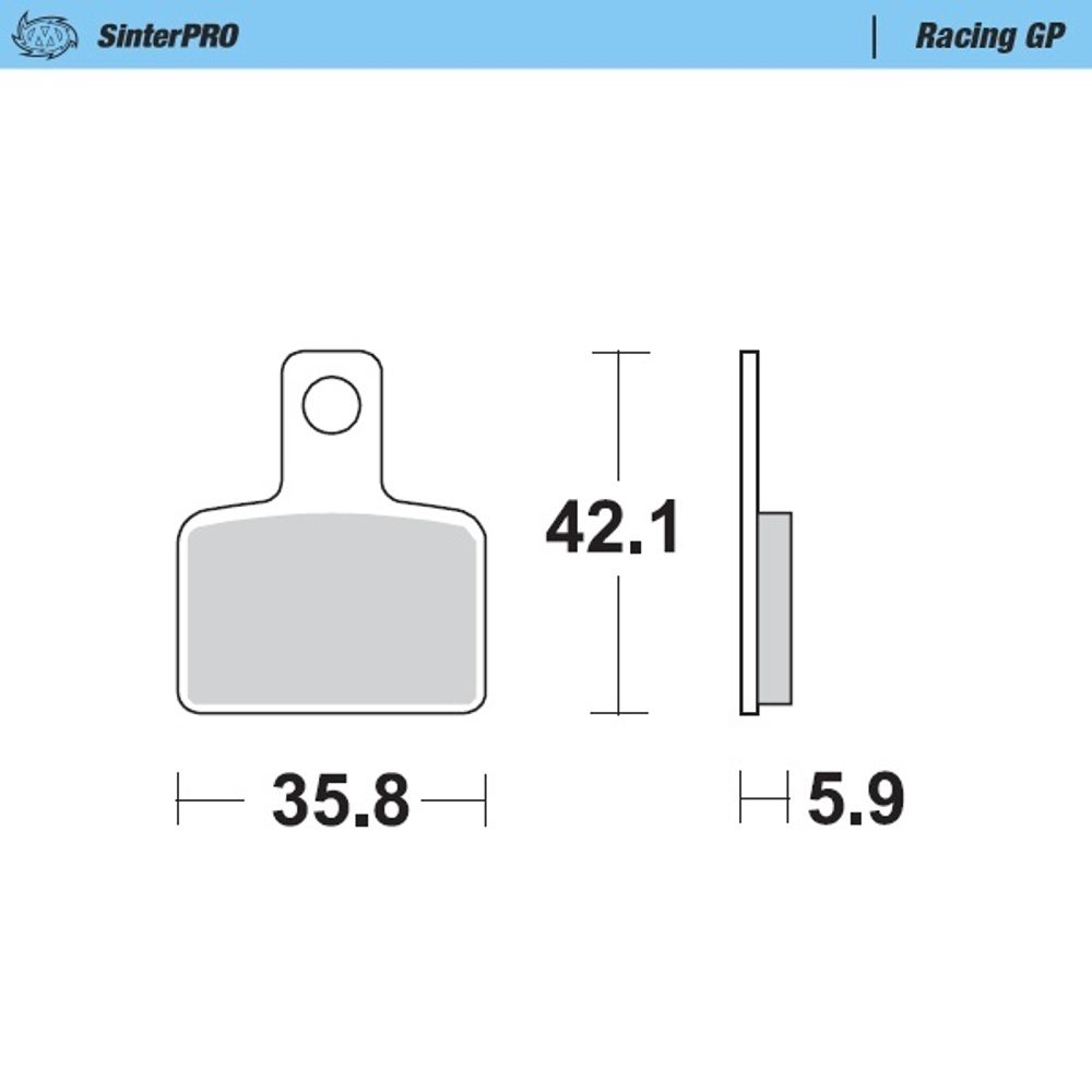 Brake Pads Racing Gp - Rear - Grafite Offroad