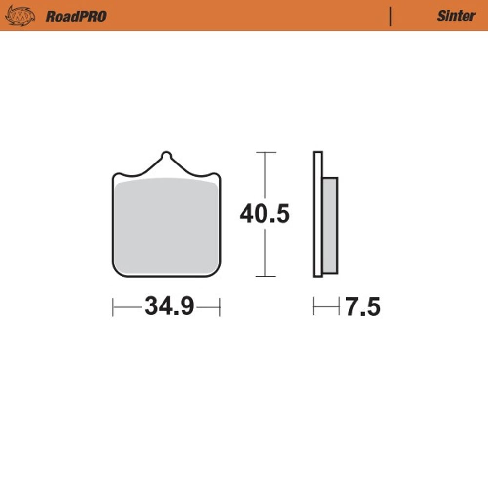 Brake Pads Roadpro Sinter - Front - Grafite Offroad