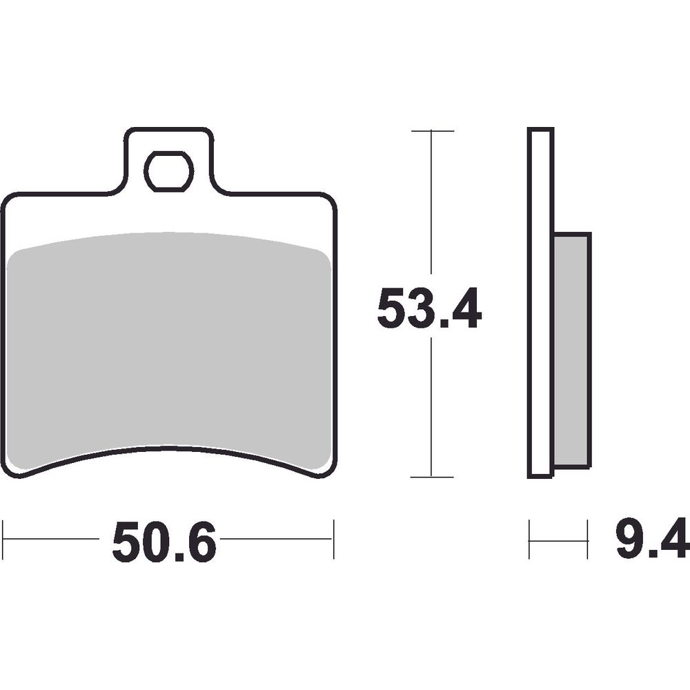 Scooter Brake Pads | Organic Standard | Rear - Ecer90