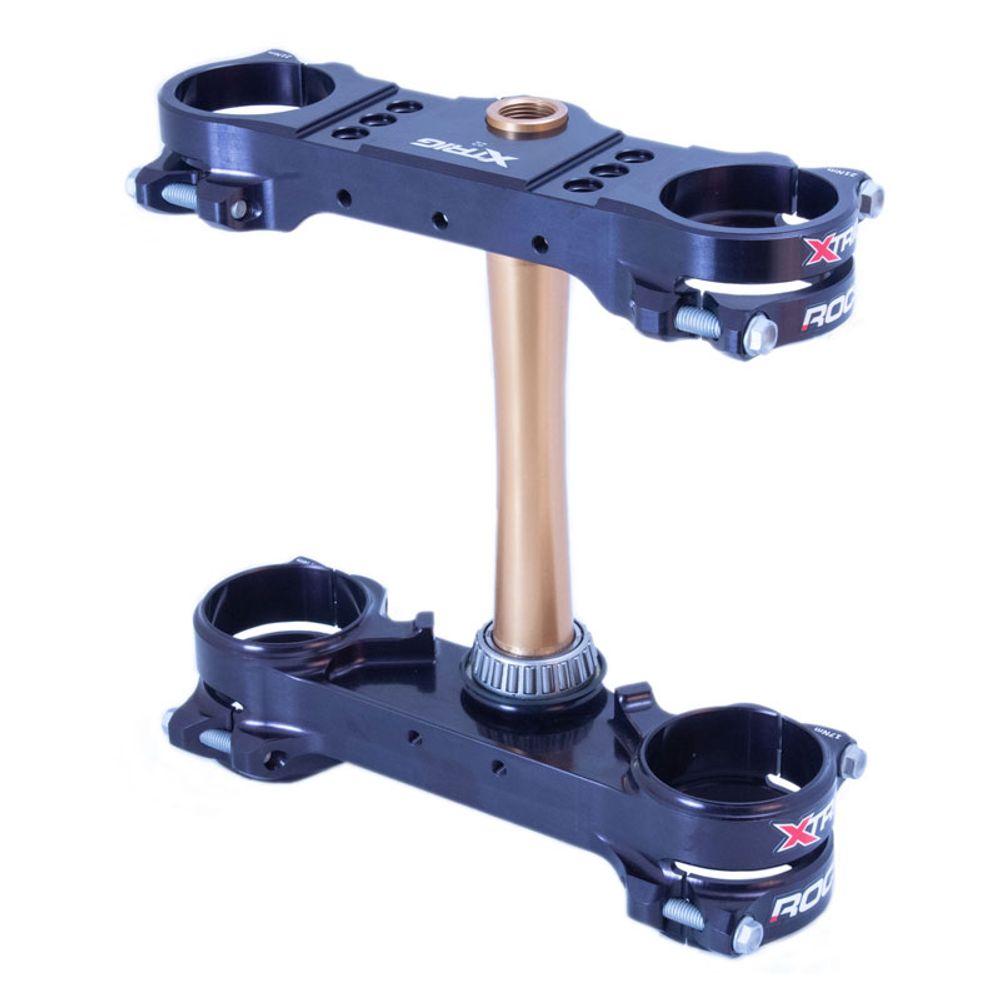 Xtrig Triple Clamp Rocs-tech Fixed Off-set 22mm Triumph Tf 250-x 24-.. Black - Grafite Offroad