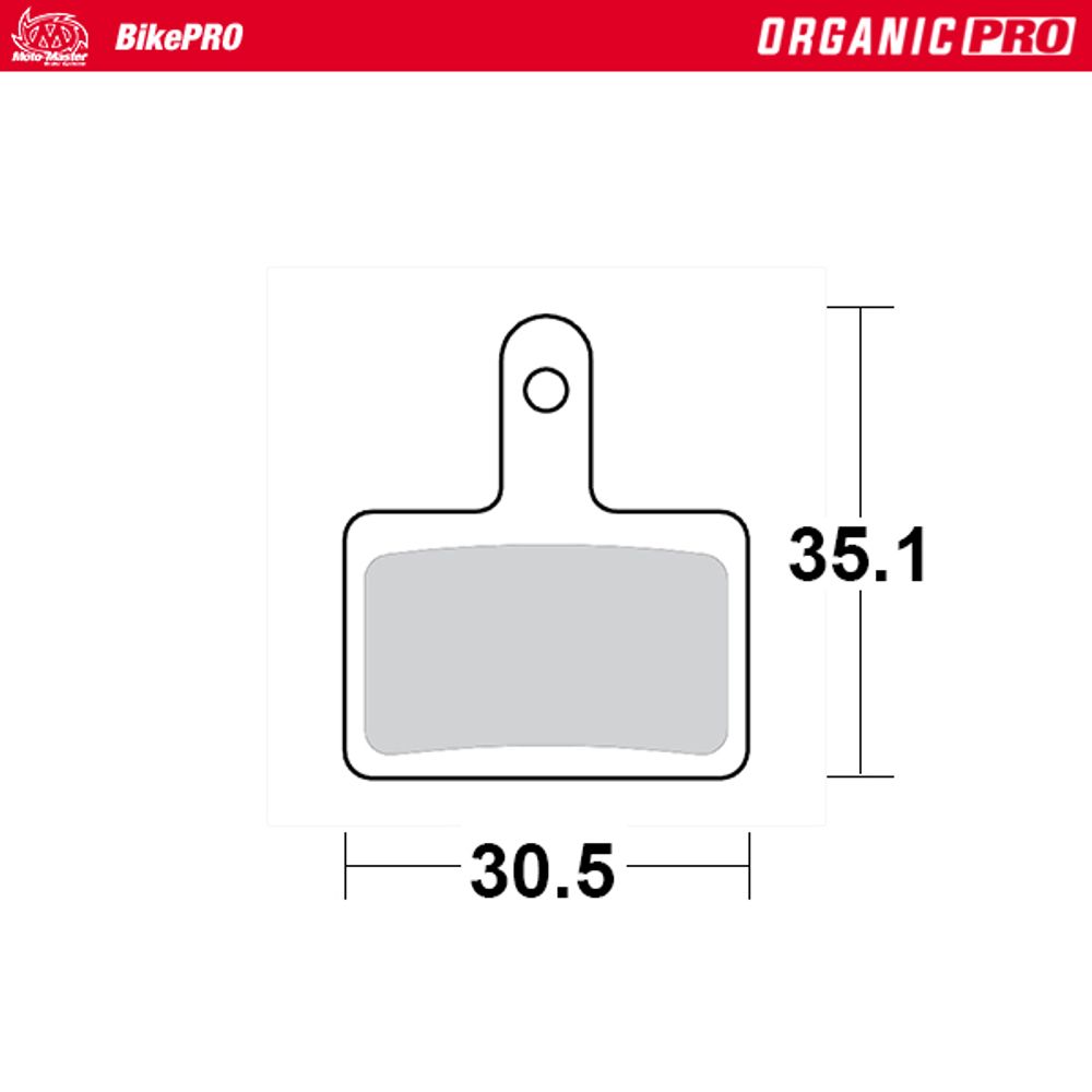 Brake Pads Bicycle Organic Pro: Shimano B Type - Grafite Offroad