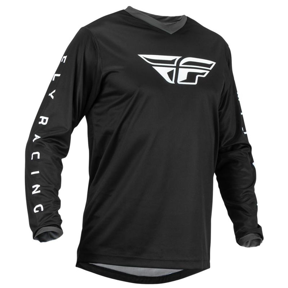 F-16 Jersey Black/white Md - Grafite Offroad