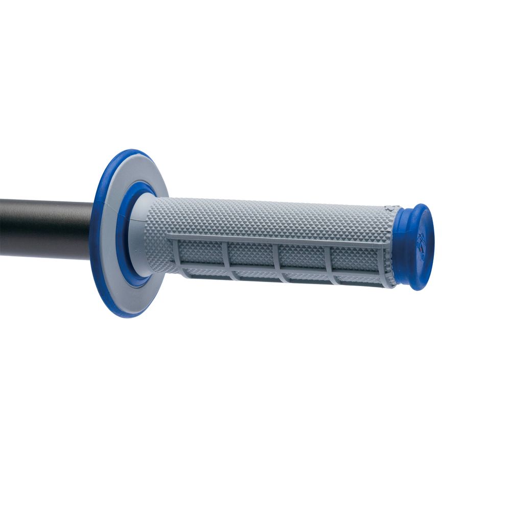 Dual Mx Grips | Half Waffle | Grey-blue - Grafite Offroad