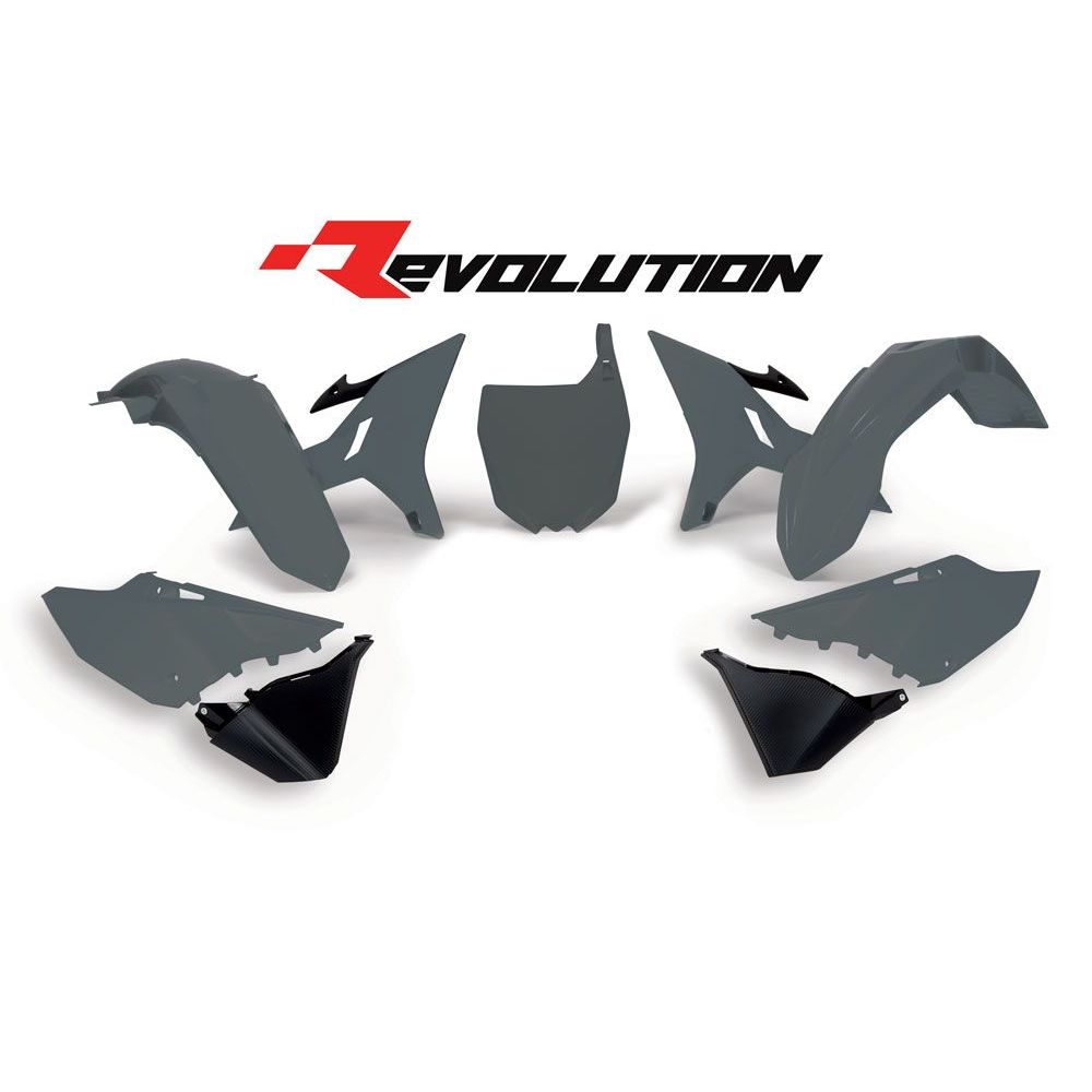 Replacement Plastics Kit 6 Pcs Includes Fende Grey - Grafite Offroad