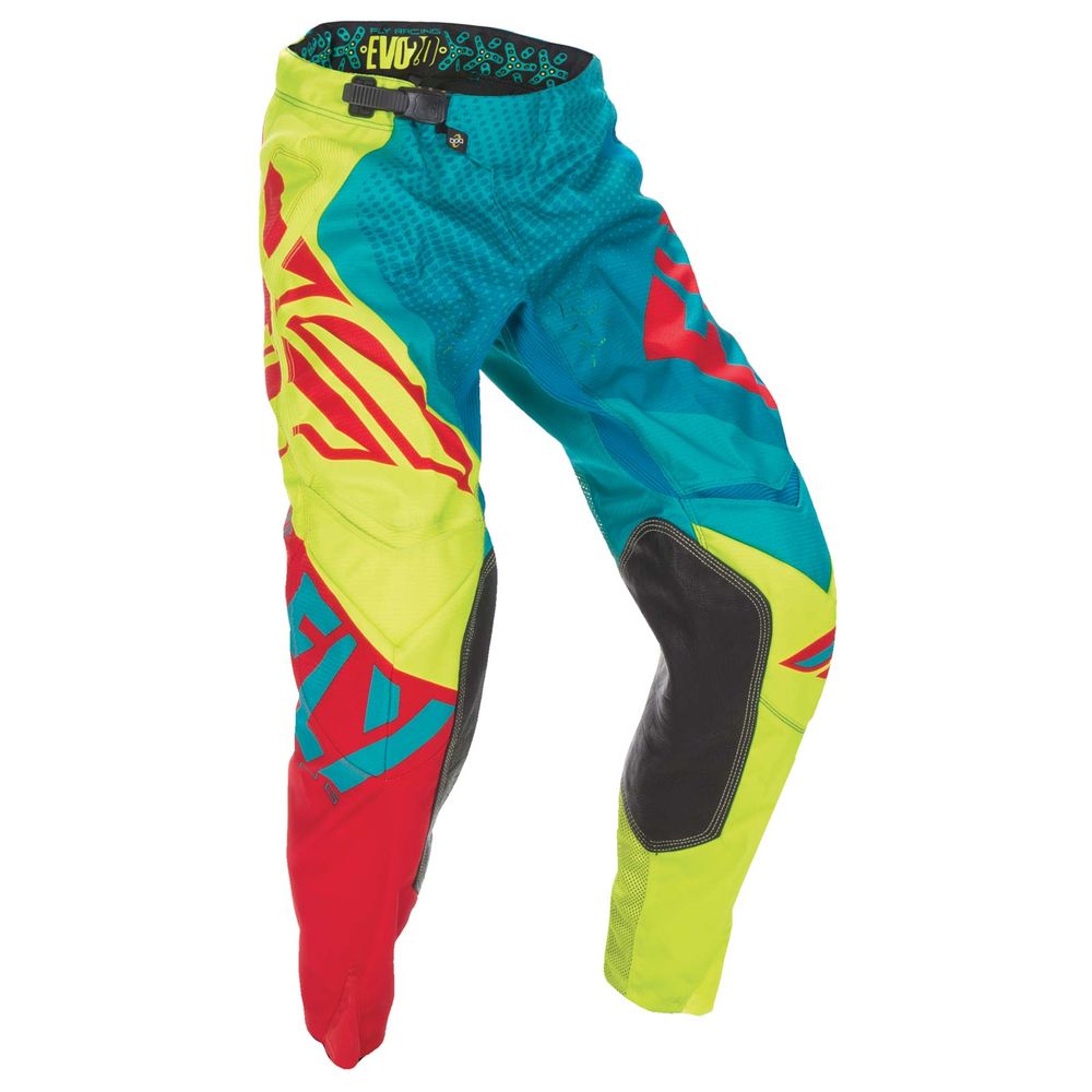 Fly Evo Pant Teal/hi-vis/red 34 - Grafite Offroad