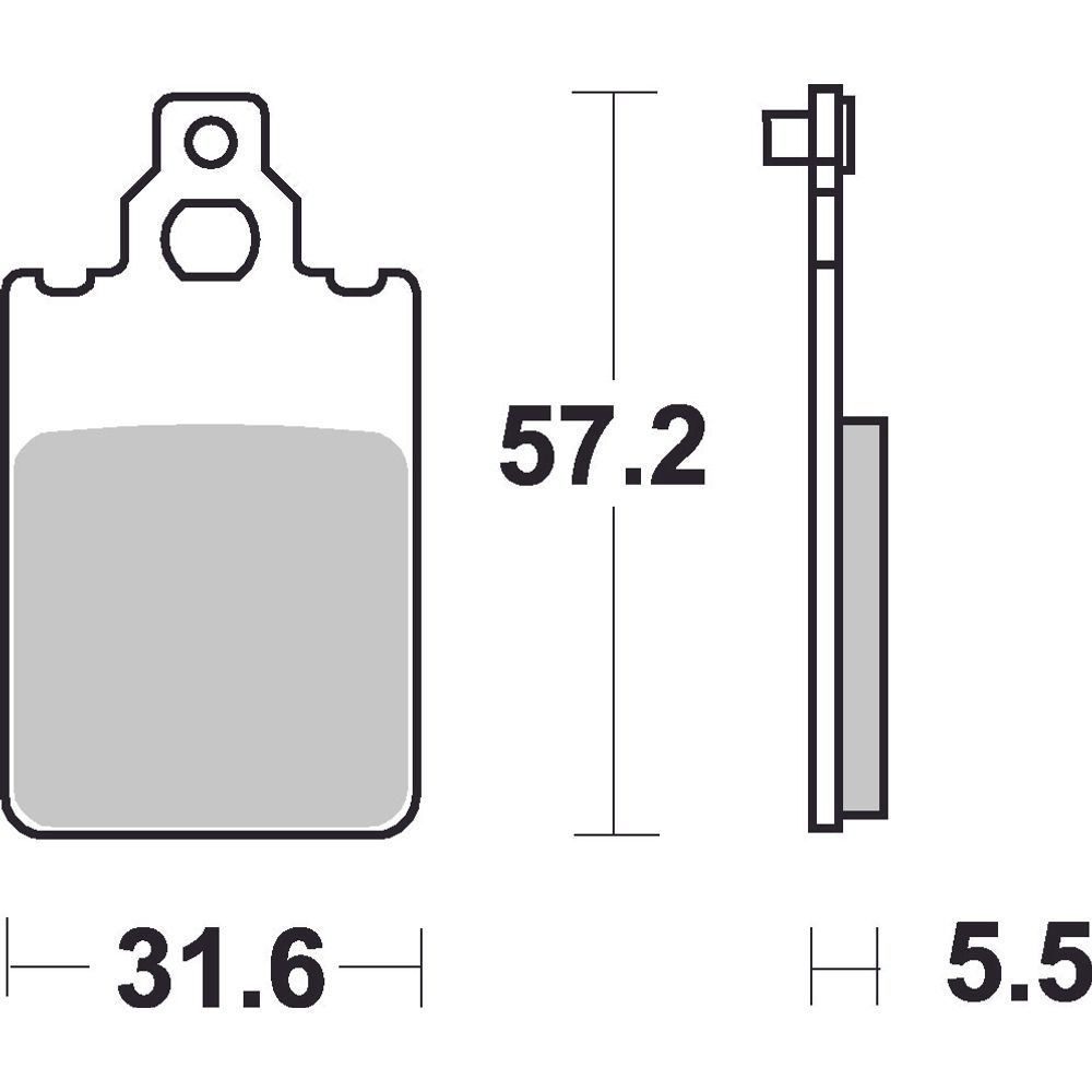 Street Brake Pads | Organic Standard | Front - Ecer90