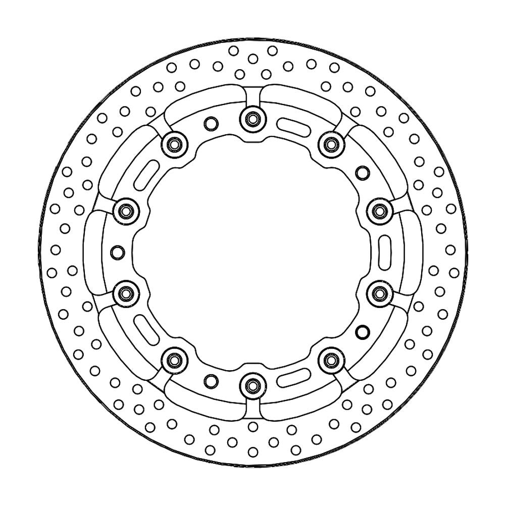Brake Disc Road Prof. Halo - Floating - Front - Bmw: S1000rr(t-floater 320x7.1x30mm Abs) - Grafite Offroad