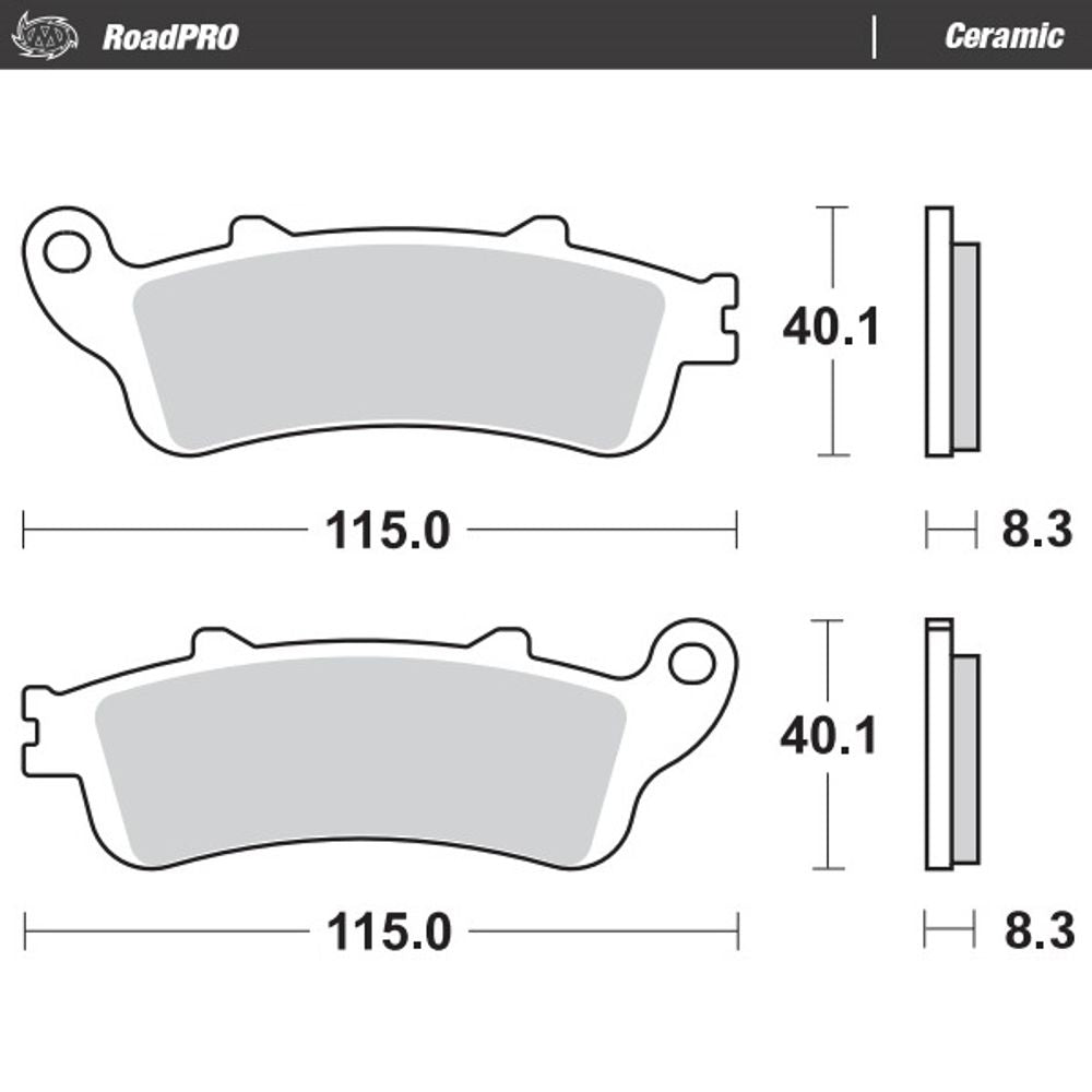 Brake Pads Roadpro Ceramic - Front - Grafite Offroad