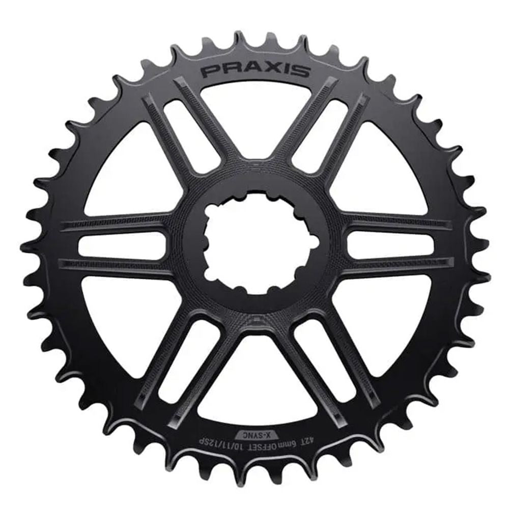 Road Chainring - Narrow Wide - 38t - Direct Mount (3 Bolts) - Black - 1x 10/11/12sp - Grafite Offroad