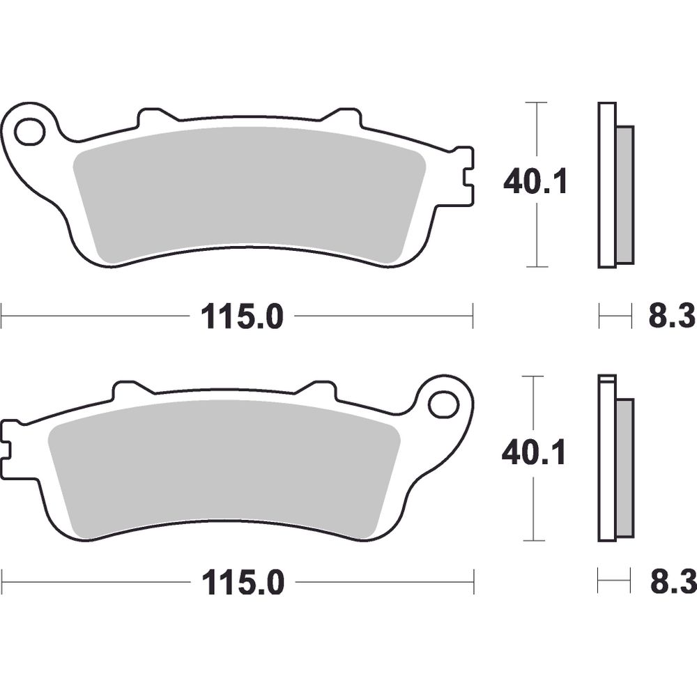 Street Brake Pads | Organic Standard | Rear - Ecer90