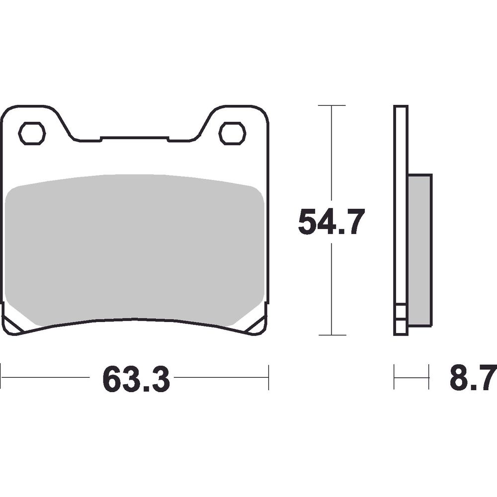Street Brake Pads | Organic Standard | Front and Rear - Ecer90