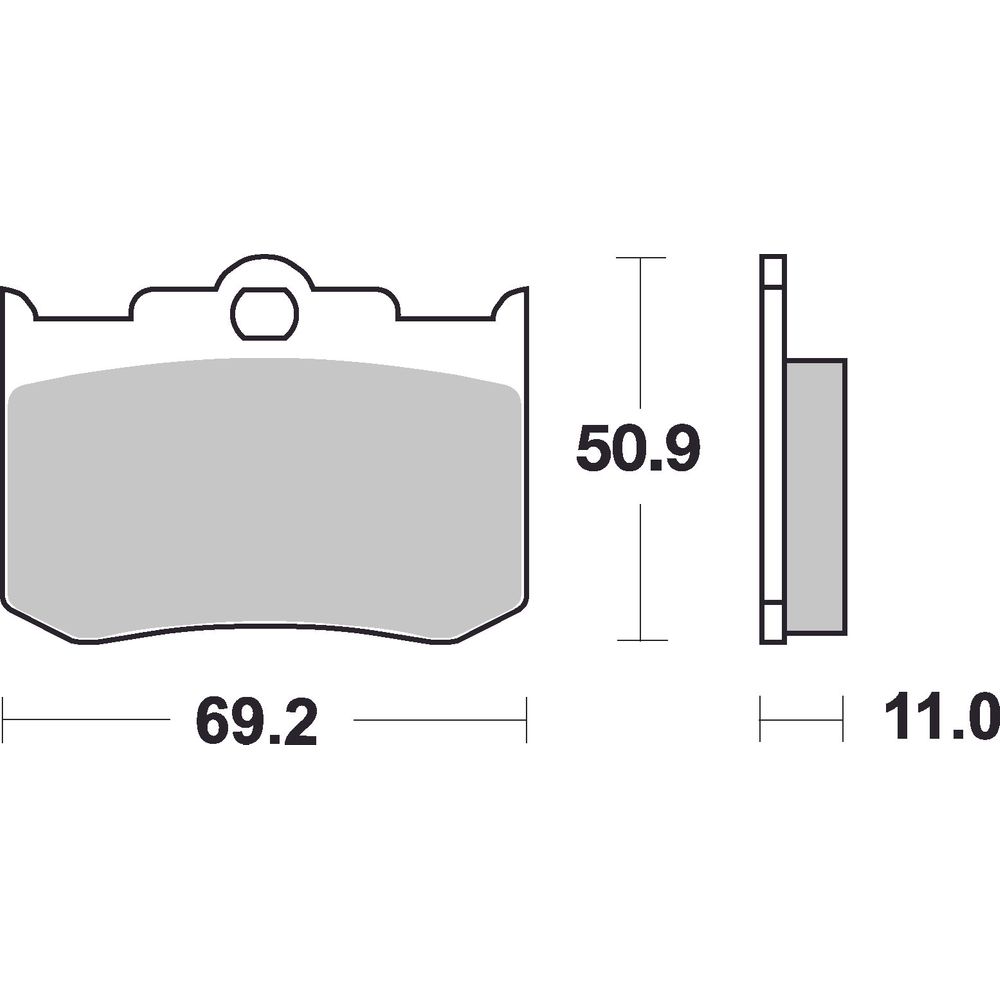 Street Brake Pads | Organic Standard | Front - Ecer90