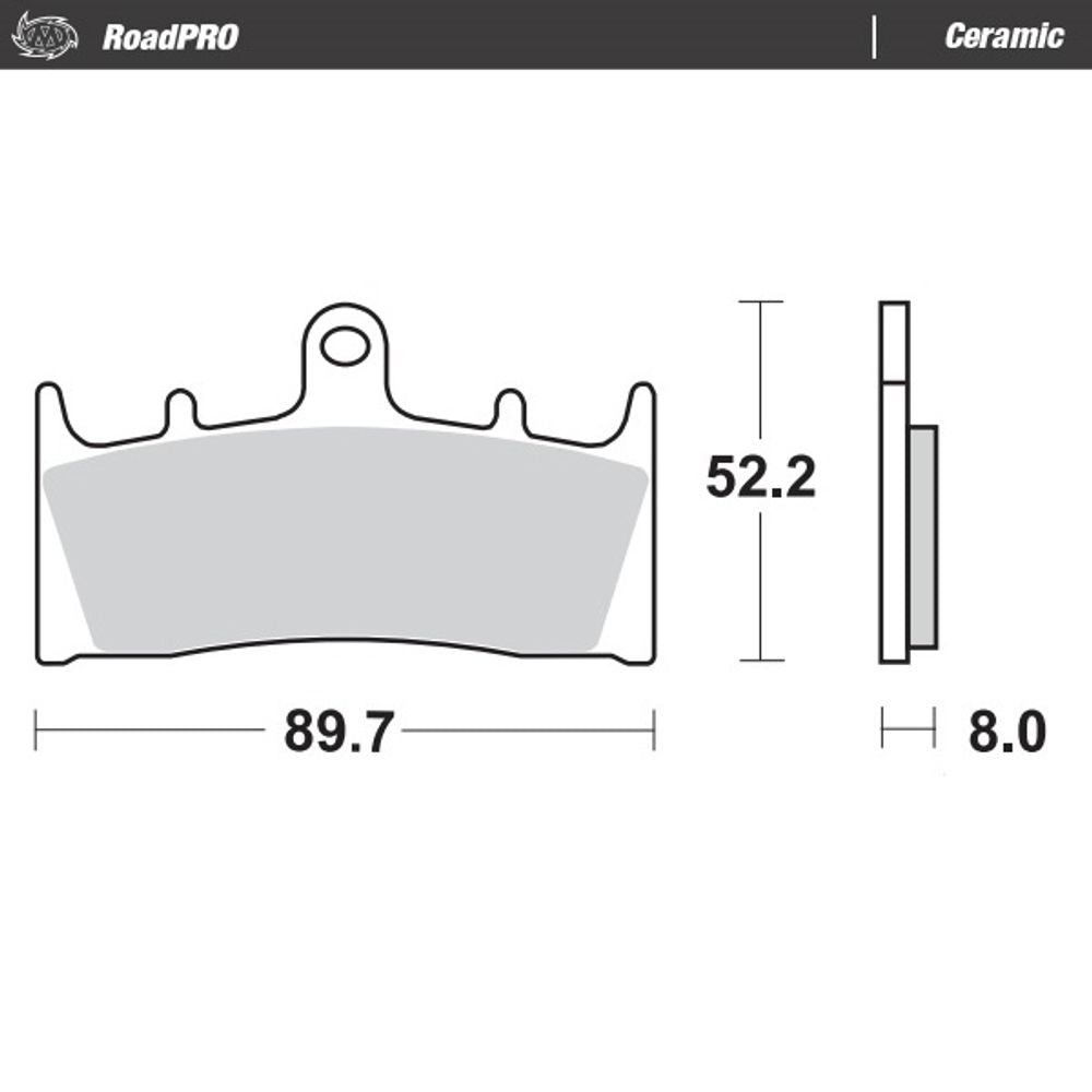 Brake Pads Roadpro Ceramic - Front - Grafite Offroad