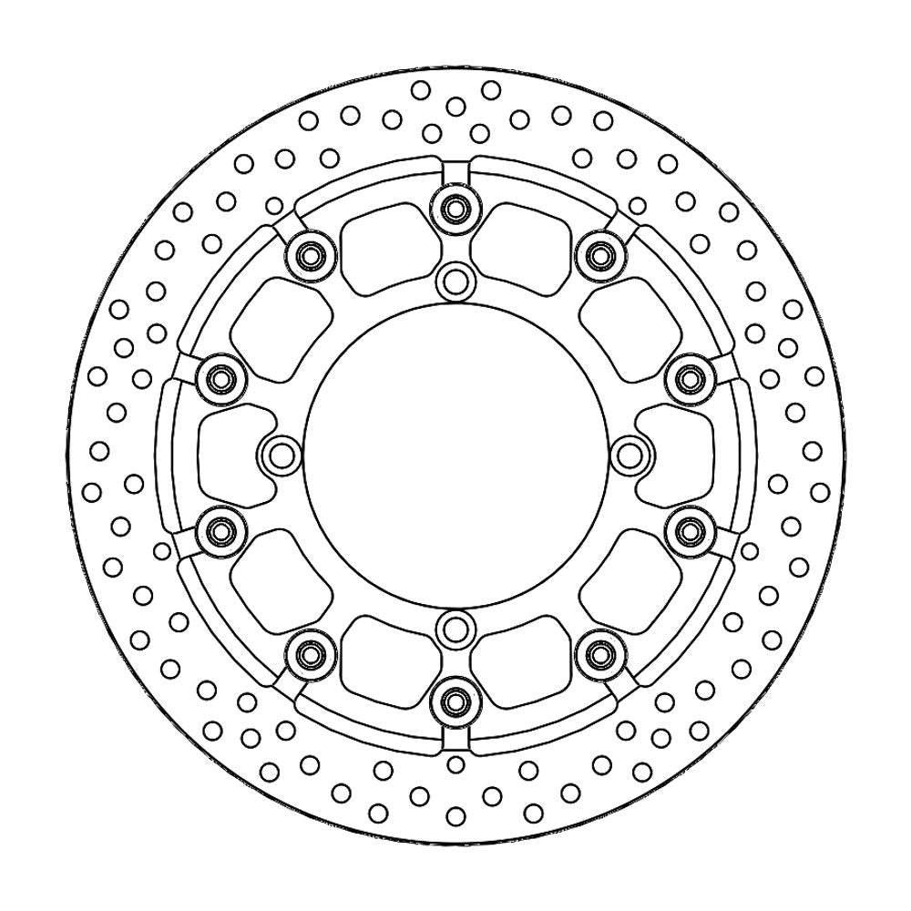 Brake Disc Supermoto Halo Racing - Front - Suzuki (t-floater Halo Ø300x5.5x34mm) - Grafite Offroad