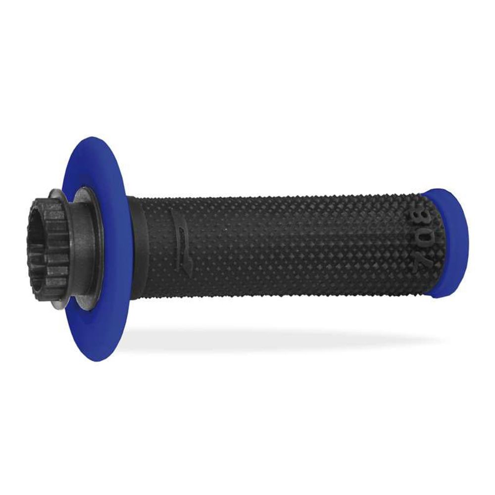 Grips Progrip 708 Mm 22/25 + 7 Throttle Cam - Lock on - Double Density - Blue /black