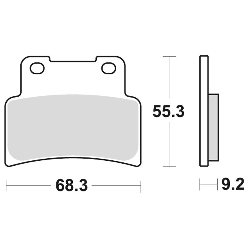 Street Brake Pads | Organic Standard | Front - Ecer90