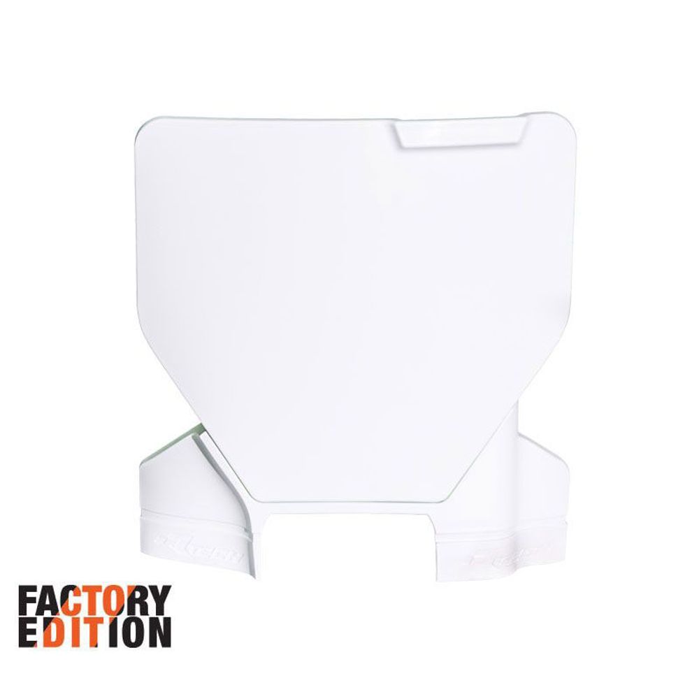 Factory Front Number Plate Replica Husqvarna White Black - Grafite Offroad