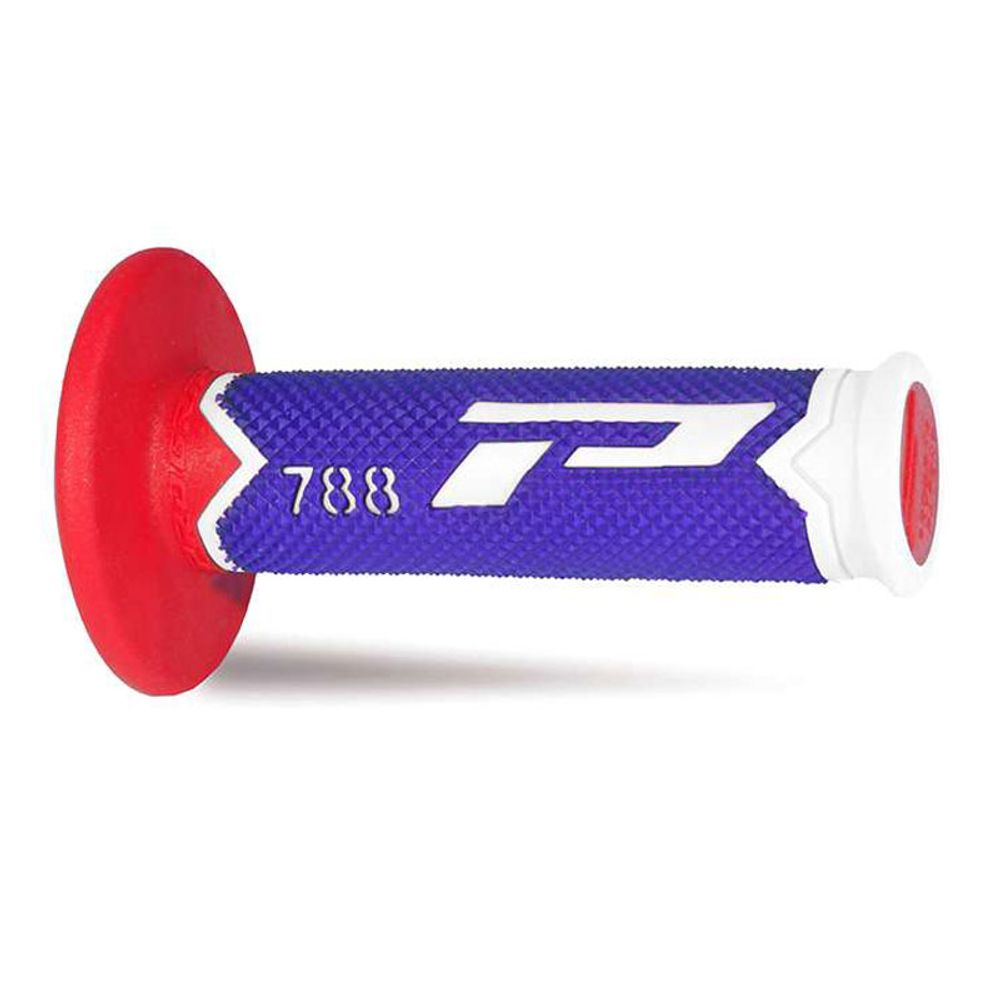 Grips Progrip 788 Mm 22/25 - Triple Density - White/blue/red