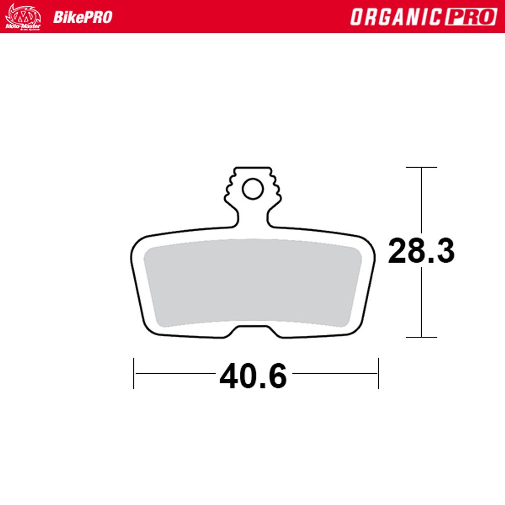 Brake Pads Bicycle Organic Pro: Avid Code R, Sram Guide Re - Grafite Offroad