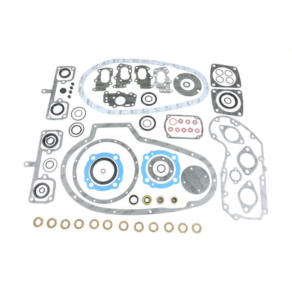 Complete Gasket Kit (oil seals included) Sportster Ironhead 900 57-71 - Grafite Offroad