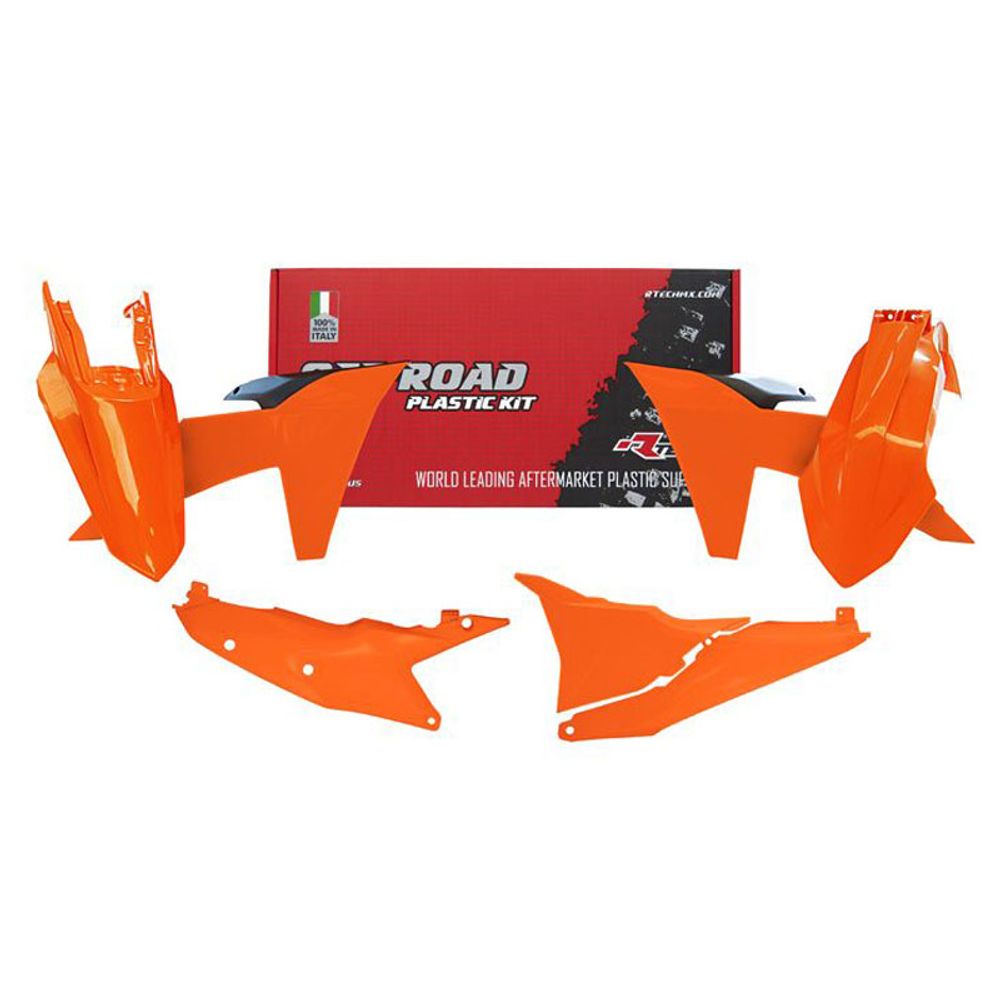 Replica Plastics Kit 5 Pcs - with Left Airbox Side Panel Orange K Black - Grafite Offroad