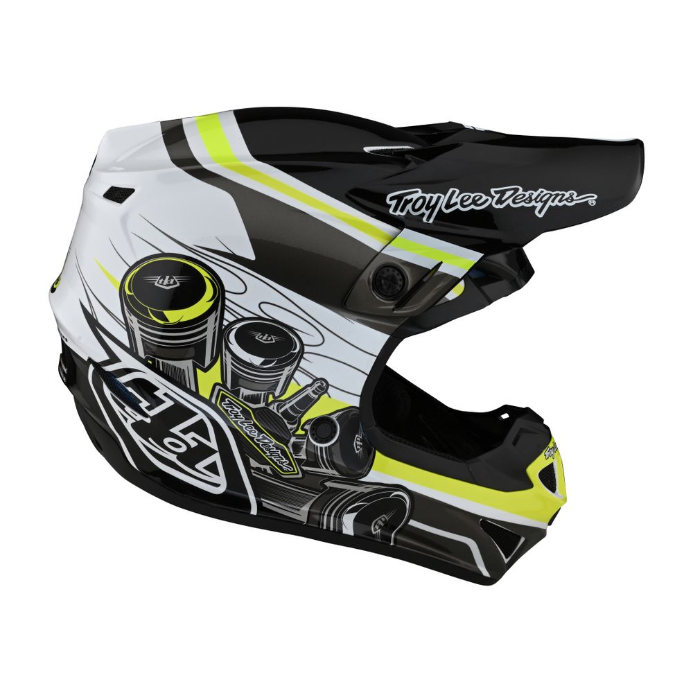 Motorcycle Helmet TLD SE4 POLYACRYLITE SKOOLY in polycarbonate with EPS outer shell