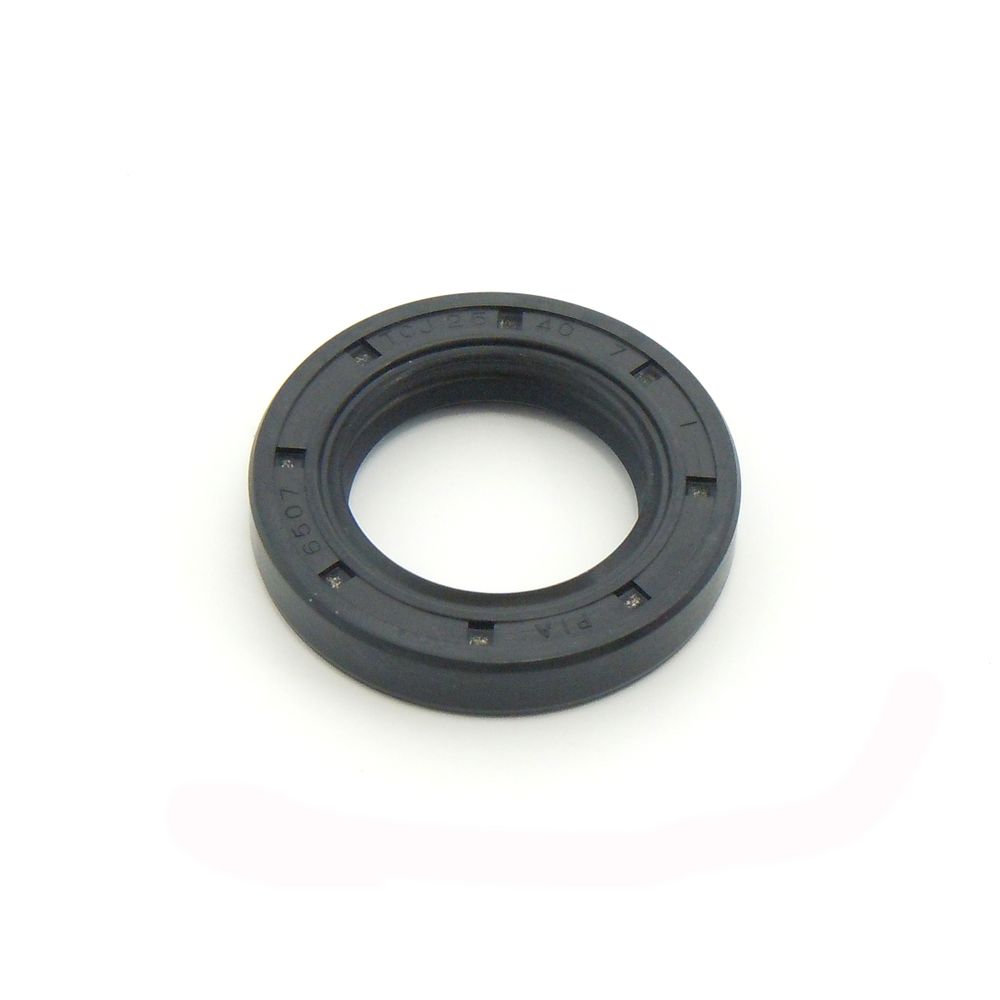 Oil Seal with Rubber Exterior 25x40x7 mm in PTFE with one Teflon Seal-lip, one Dust Lip and Spring - Grafite Offroad