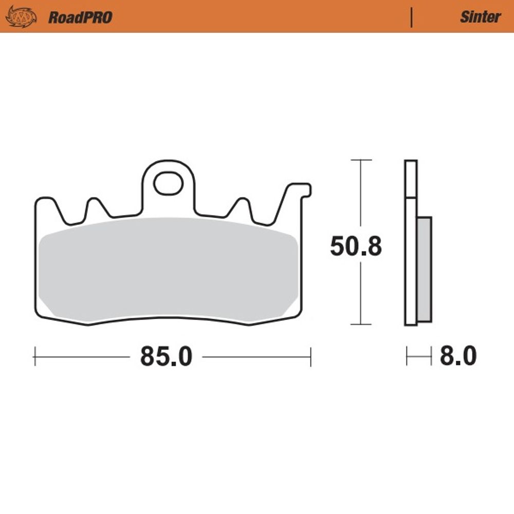 Brake Pads Roadpro Sinter - Front and Rear - Grafite Offroad