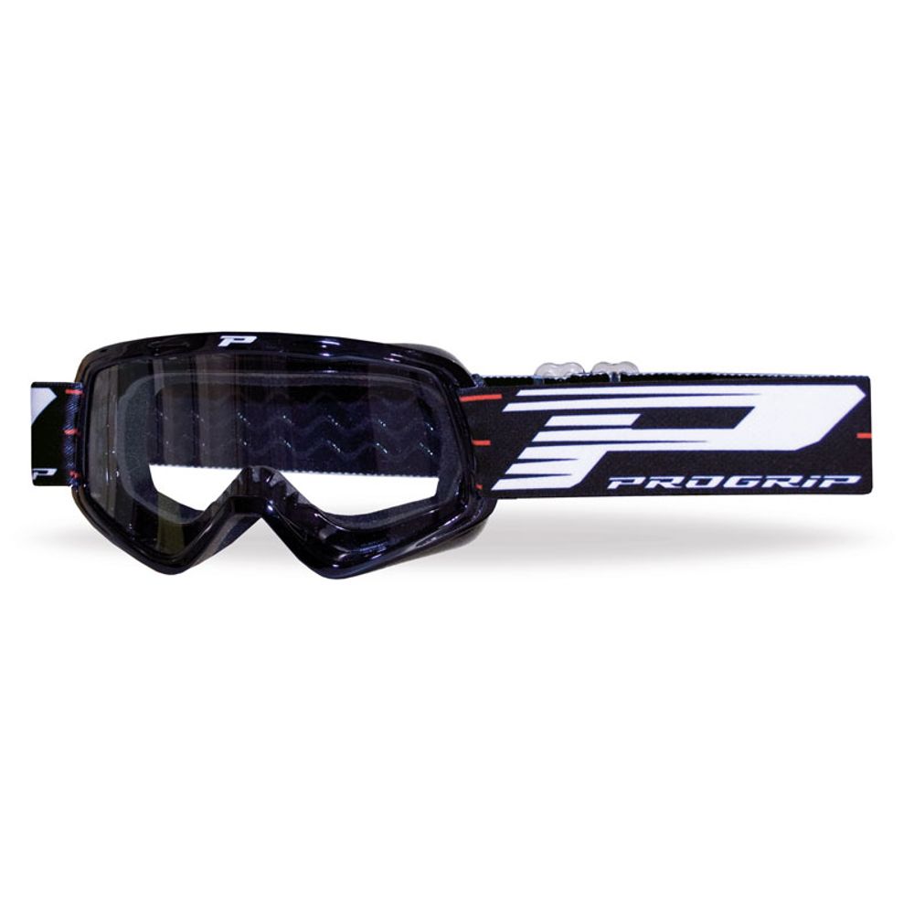 Progrip Kids Goggle 3101 - Double Side Transparent Lens - Black - Grafite Offroad