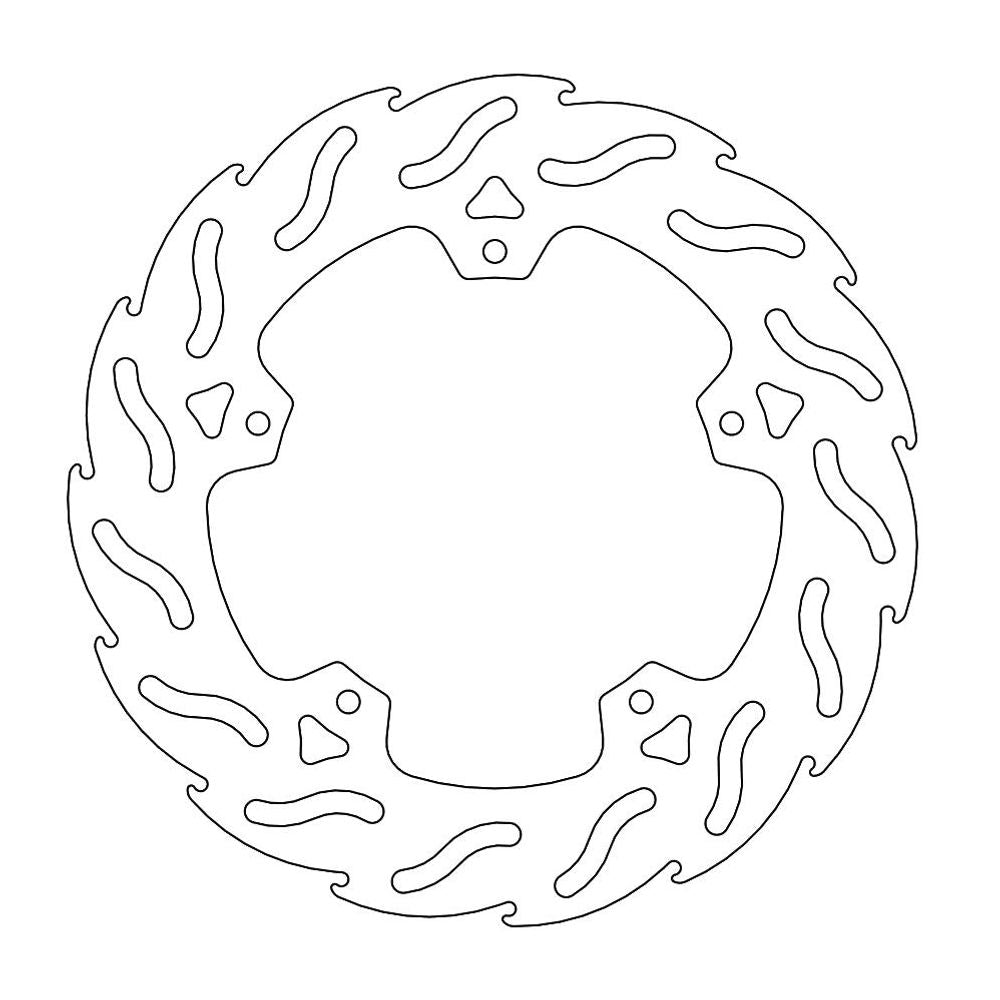 Brake Disc Road Flame - Front Left - Piaggio (56498r) - Grafite Offroad