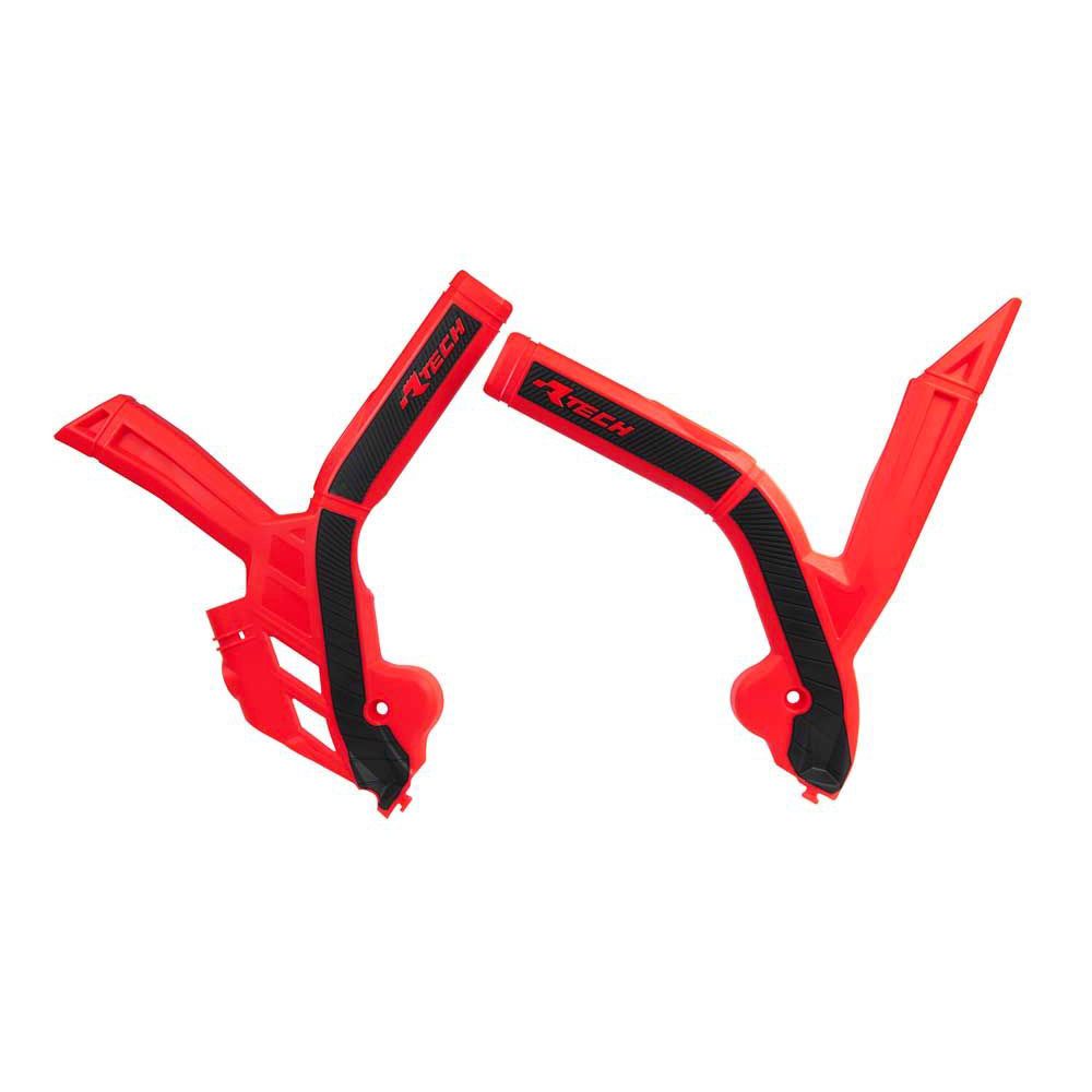 Plastic Frame Protectors Bi-material Red/black Replica Beta - Grafite Offroad