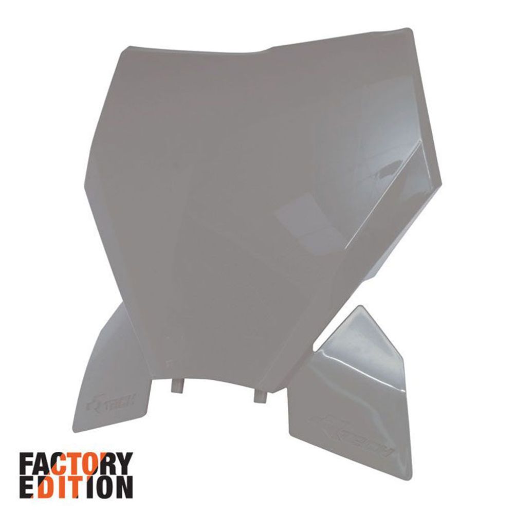 Factory Front Number Plate Quantum Grey Replica Ktm - Grafite Offroad